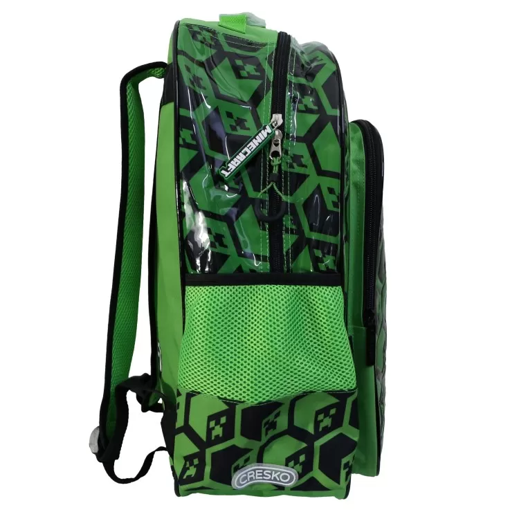 Mochila Escolar Cresko 2026 Minecraft 18" Art.MI118